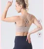 Abbigliamento da palestra Intimo da donna Reggiseno da yoga Canotte Supporto leggero Reggiseno sportivo Fitness Lingerie Reggiseno da allenamento traspirante U Back Gilet sexy con coppe rimovibili