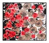 Ny Twill Silk Scarf Women Rose Flower Printing Square Scarves Fashion Wrap Female Foulard Large Hijab Shawl Neckerchief 130130cm88946263