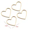 Charms 50 stks Messing Hart Frame Connectors Bezel Hol Liefde Metaal Voor Sieraden Maken DIY Armband Ketting Oorbellen Hangers