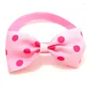 Dog Apparel Adjustable Pets Dots Pattern Ribbon Bow Ties Cute Puppy Small Dogs Cats Colorful For Collar Pet Grooming Supplies