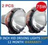 2pcs 9quot 35W 55W 75W HID Xenon Driving Light Spot Flood Beam SUV ATV OffRoad 4WD 4x4 936V 3200lm IP67 H3 Jeep Truck Fog La9795635