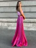 Single Shoulder Tie Dye Pleated Long Kirt Womens Hollow Backless Sleeveless Dress 2024 Summer Fashionable Womens Evening Dance Tank Top 240219