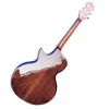 Custom factory AAA grado Wald fiore della vita serie OM barile chitarra acustica folk chitarra acustica spot 1 spedizione gratuita