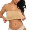 Bustiers & Corsets DAIGELO Double Women Plus Size Strapless Bra Bandeau Tube Removable Padded Top Stretchy Refreshing Comfortable