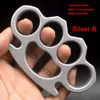Verdickte Metall Finger Tiger Vier Ring Schnalle Faust Outdoor Selbst Designer Verteidigung Fitness Hand Brace Edc Werkzeug 6WXL