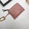 300 Key Bag leather wallet fashion womens mens keyring credit card holder coin purse luxury designer Gold buttons mini wallets charm accessories with box