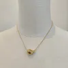 Fashion Famous Brand Water Drop Gold Silver Necklace Women Top Quality Luxury Jewelry Europe America Designer Trend 240118