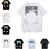 Summer Luxurys Hommes et Femmes T-shirt Designers Offs Vêtements Tees en vrac Tops Homme Casual Street Graffiti Shirt Sweat-shirt à manches courtes T-shirts Offs Blanc