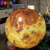 3mD (10 pieds) avec ventilateur en gros publicité géante personnalisée Oxford tissu gonflable mars ball gonflables planète ballon à air pour la décoration d'événements