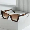 Lunettes de soleil Fashion Cat Eye Femmes Hommes 2024 Vintage Designer Cat-Eye Lunettes Dames Nuances UV400 Tendance Lunettes de Soleil