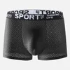 Underbyxor 2024 Summer Men's Underwear 60D Ice Silk Men Boxer Shorts Breattable Mesh Boxer Pants Sports Elastic Waistband Man