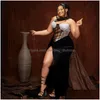 Galajurken Plus Size Aso Ebi Voor Speciale Ocns One Shoder Hoge Split Veet Zeemeermin Galajurk Avond Elegant Verjaardagsfeestje Jurken Ga Dhe3N