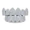 Эксклюзивная настройка Moissanite Teeth Grillz Iced Out Hop 925 Серебро декоративные брекеты Real Diamond Bling Зубные грили для мужчин 1520787