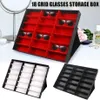 Neu 18 Grids Brillen Sonnenbrillen Gläser Lagerung Display Box Halter Fall Organizer Z11232611