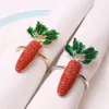 10pcs lot Metal dripping oil new carrot napkin buckle napkin ring tissue ring1303d