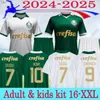 24 25 Palmeiras 축구 유니폼 Endrick Dudu Rony G.Gomez Estevao Veiga M.Lopez Murilo Piquerez 2024 2025 축구 셔츠 팬 남성 세트 어린이 키트 16-xxl