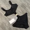 Nieuw badpak casual zomer strandzwemmen tweedelige bikini Ontworpen in zwart en goud, het nieuwe comfort past bij alles bikini-ontwerper Dames Sexy badpak