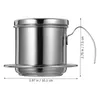 Dinnerware Sets Camping Coffee Makers Stainless Steel Vietnamese Pot Pour Over Dripper Filter Metal Making Accessory