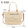 Totes Casual Raan grande capacité fourre-tout Design de luxe en osier tissé femmes Soulder sac à bandoulière et sac Beac paille voyage BasketH24219