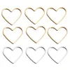 Charms 50 stks Messing Hart Frame Connectors Bezel Hol Liefde Metaal Voor Sieraden Maken DIY Armband Ketting Oorbellen Hangers