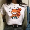 Men's T Shirts Red Panda Classic T-Shirt Tshirt Men Women Cool Tee Harajuku Japan Manga Cartoon Streetwear Unisex Oversized Camisetas