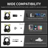 Mobiele telefoon oortelefoon Somic GS510 Kat thema oortelefoon Hoofdtelefoon Bedraad Bluetooth Draadloos 2,4 g E-sport Gaming Headset Rgb Voor pc Laptop Meisje Gamer Gift YQ240219