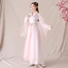 Bühnenkleidung Altes chinesisches Kostüm Fee Cosplay Frauen Mädchen Hanfu Kleid Stickerei Blumen Kinder Tang-Anzug Festival Outfit Volkstanz