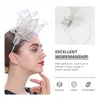 Bandanas as flores coquetel chapéu senhorita pino de cabelo chapéus de casamento para mulheres artificial fascinator hairband