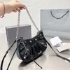 Fashion handbag designer bag lady's leather armpit crescent bag chain bike bag262g