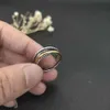 Anello di gioielli di lusso Anello bicolore placcato argento in filo intrecciato all'ingrosso di alta qualità per uomini e donne