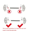 ASTM 36 PIERC Capezzoli plug-in a forma di ago bilanciere industriale CZ 121416mm piercing asta bar capezzolo gioielli per il corpo 240127