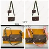 Women's handbags bag 2 pieces set Designers of mens wallet flower crossbody bag ladies purses272f