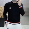 Luxury Oversized Men's TShirt for Fall and Winter Fashion Long Sleeve Cotton Casual Wear Solid Basic Shirt Plus Size 240129