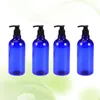 Bottiglie di stoccaggio 4 pezzi Bottiglia da viaggio riutilizzabile Contenitore per articoli da toeletta Dispenser di sapone per le mani Detersivo per lozione Shampoo