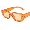 Lunettes de soleil mode classique été Vintage petit cadre carré UV400 pour les femmes rétro Punk Rectangle lunettes de soleil lunettes nuances