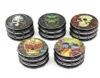 Factory Large Herb Grinder 25IN63mm 4 layer Aluminum CNC Engraving Color Printed Smoking Accessories1962206