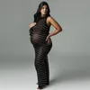 Séquein Rhinestone Embelli pour les femmes Sexy Party Night Out Maternity Photography Robes