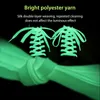 10 Pair 6 Colors Luminous Shoelaces Flat Suitable For All Shoes Fluorescent laces Party Get together Night run Unisex Shoelace 240130