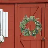 装飾的な花ガーランド装飾結婚式のシミュレーションユーカリ花輪紙のリング屋内屋内の壁の秋の秋ぶら
