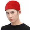 Berets Men Winter Warm Wool Beanies Casual Short Thread Hip Hop Hats Adult Female Knitted Skull Cap Elastic Unisex