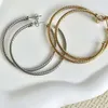 Ohrringe der Modemarke Goldhaken-Ohrringe mit gedrehter Drahtschnalle aus Sterlingsilber mit 14-Karat-Gelbbeschichtung