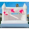 4.5x4.5m (15x15ft) groothandel Magische zwarte opblaasbare bruiloft springkasteel witte springkastelen voor feesten uit de fabriek in China