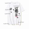 Womens Fashion Tops Sports Tshirt Summer Designer Offs White Cotton Loose T-Shirts Casual Short Hides Oil Målning Tshirts Mens Tees IH1G