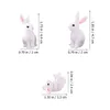 Garden Decorations 12 Pcs Lucky Figurine Small Toys Miniature Ornament Chinese Zodiac