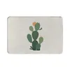 Tapis de bain Paillasson de style tropical imprimé cactus décoratif pour salon, tapis d'entrée antidérapant, décoration de maison, tapis absorbant de cuisine