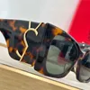 BLAZE Cat Eye Occhiali da sole firmati da donna M119 Montatura grande in acetato Lenti in nylon Aste larghe Oro Protezione UV 100% Occhiali da sole da donna di lusso Occhiali da sole da donna