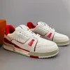 2023 stampa scarpe da ginnastica scarpe personalizzate da uomo scarpe casual grigio arancione rosso scarpa da allenamento trainer selvaggio low-top piattaforma da skate classico di lusso 39-44 A17