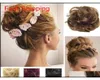 Pônei cauda extensão do cabelo bun hairpiece scrunchie onda elástica encaracolado sintético hairpieces envoltório para cabelo bun chignon qylufn comecase2240426