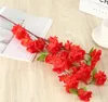 Fleur artificielle en soie, branche de fleur de pêcher, décoration de maison, de noël, fleur de prunier, accessoires pour Arrangement de mariage