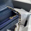 최고 품질의 디자이너 어깨 가방 체인 스트랩 핸드백 공생 지갑은 더블 레터 단단한 버클 양치기 캐비어 패턴 남성 여성 고급 이브닝 가방 토트